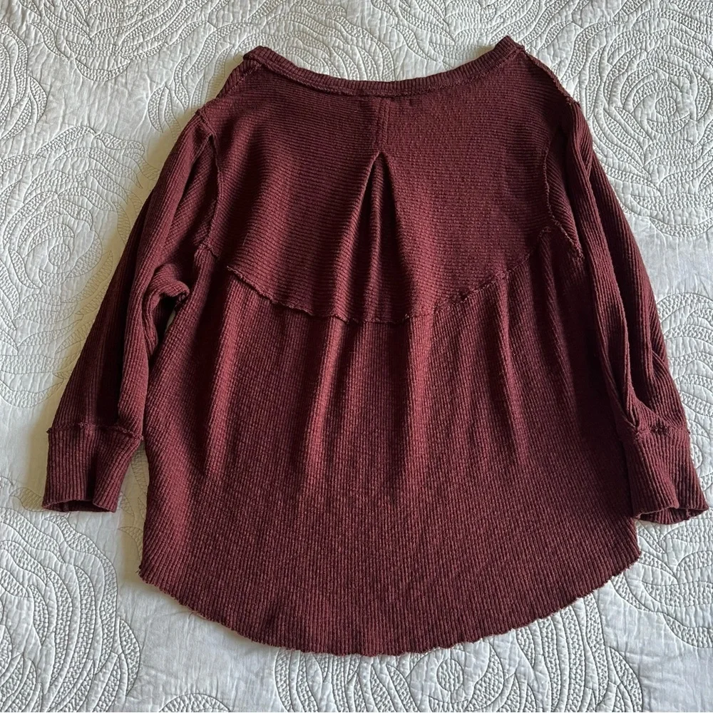 Free People - We The Free - OG Long Sleeve Tee - Cherry Cola